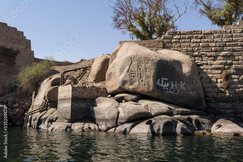 エジプト　アスワン　ナイル川の風景