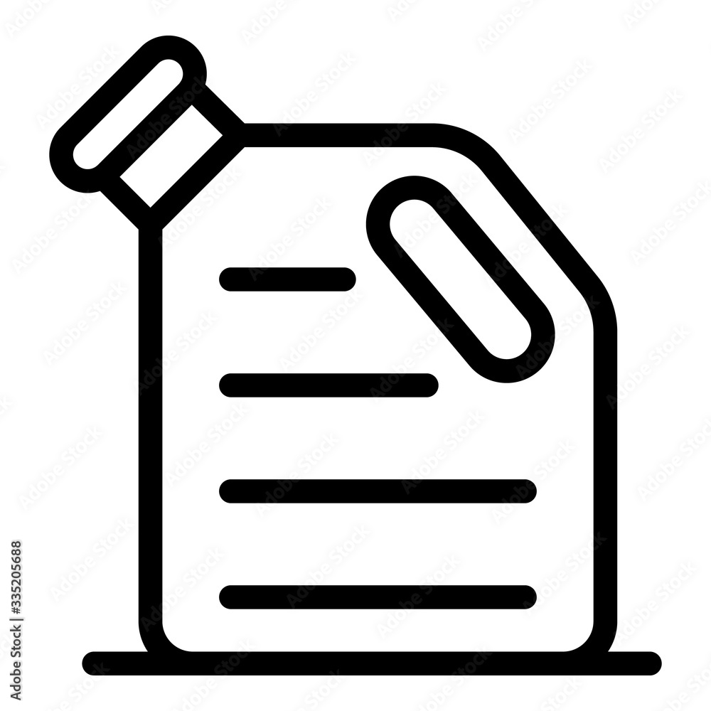 Engine oil canister icon. Outline engine oil canister vector icon for web design isolated on white background Engine oil canister icon. Outline engine oil canister vector icon for web design isolated on white background