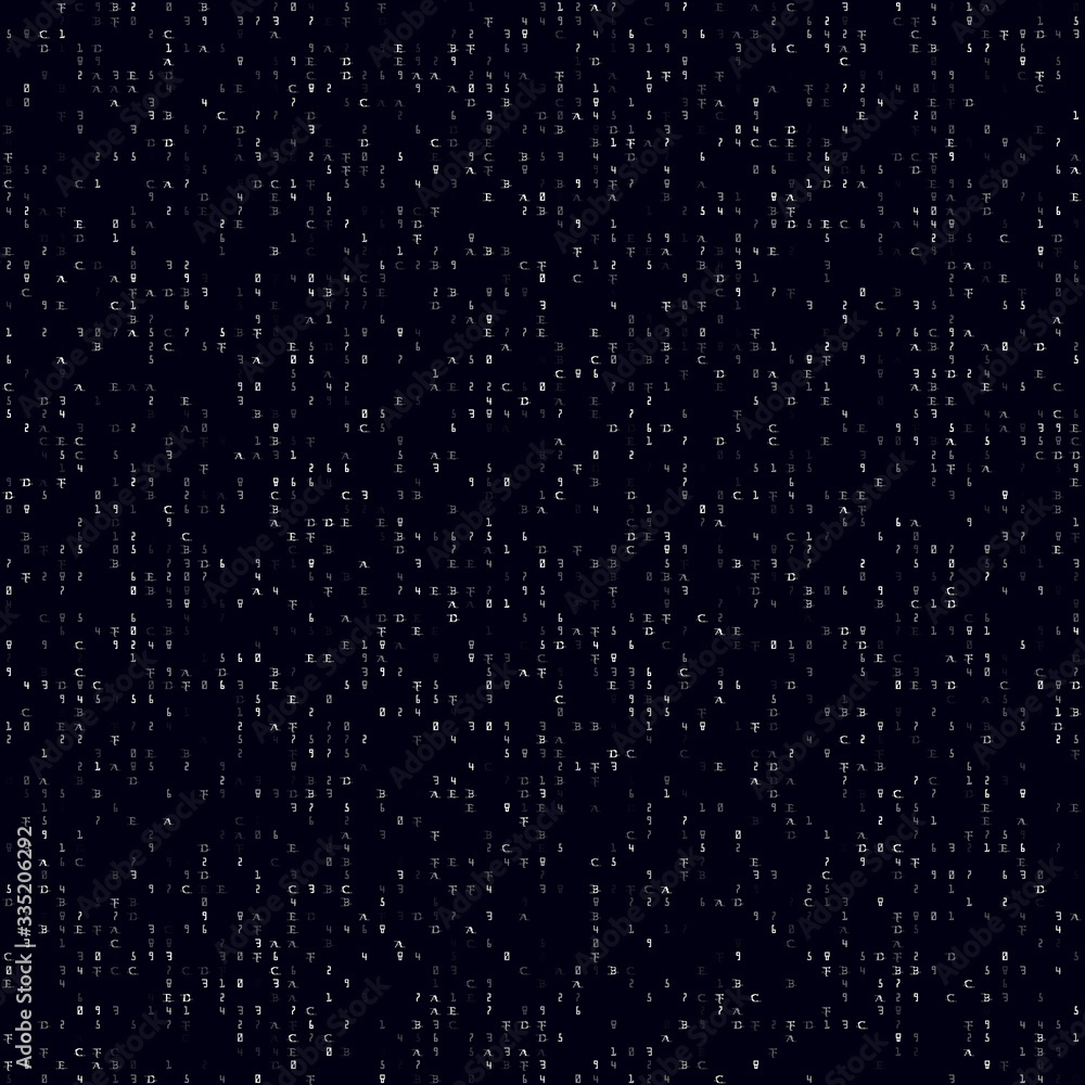 Fototapeta premium Abstract Technology Pattern. White sparse hexagonal seamless pattern. Powerful background. Radiant vector illustration.