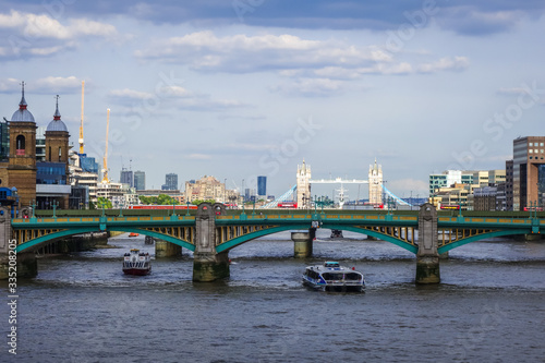London view from Thames river, UK © daboost