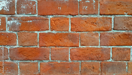 Texture of ancient brick wall