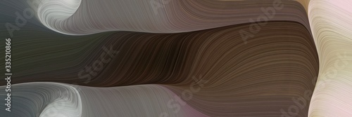 futuristic banner with waves. curvy background illustration with old mauve, silver and dim gray color