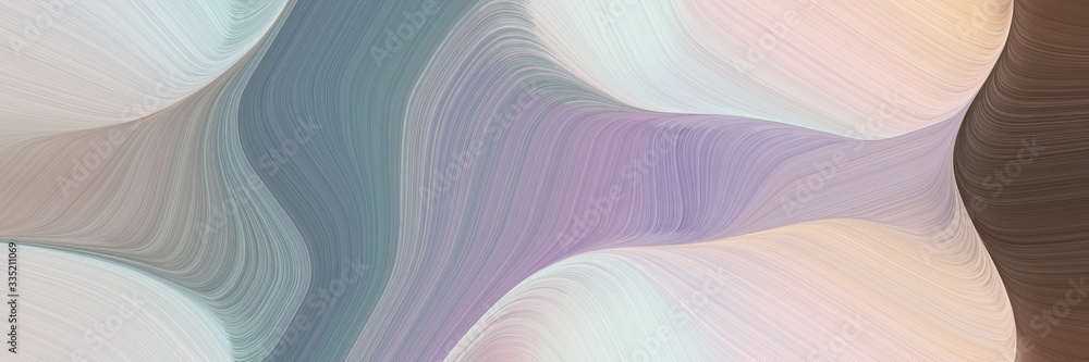 dynamic futuristic banner. curvy background design with silver, pastel gray and old mauve color