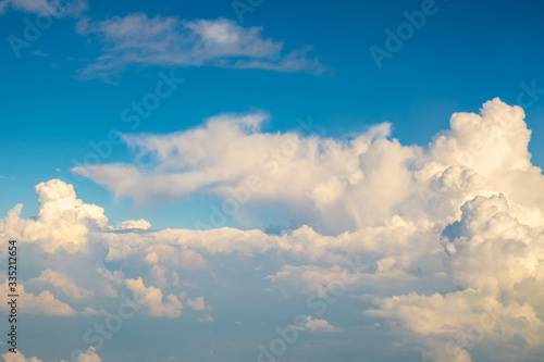 Beautiful blue sky with clouds background.Sky clouds.Sky with clouds weather nature cloud blue