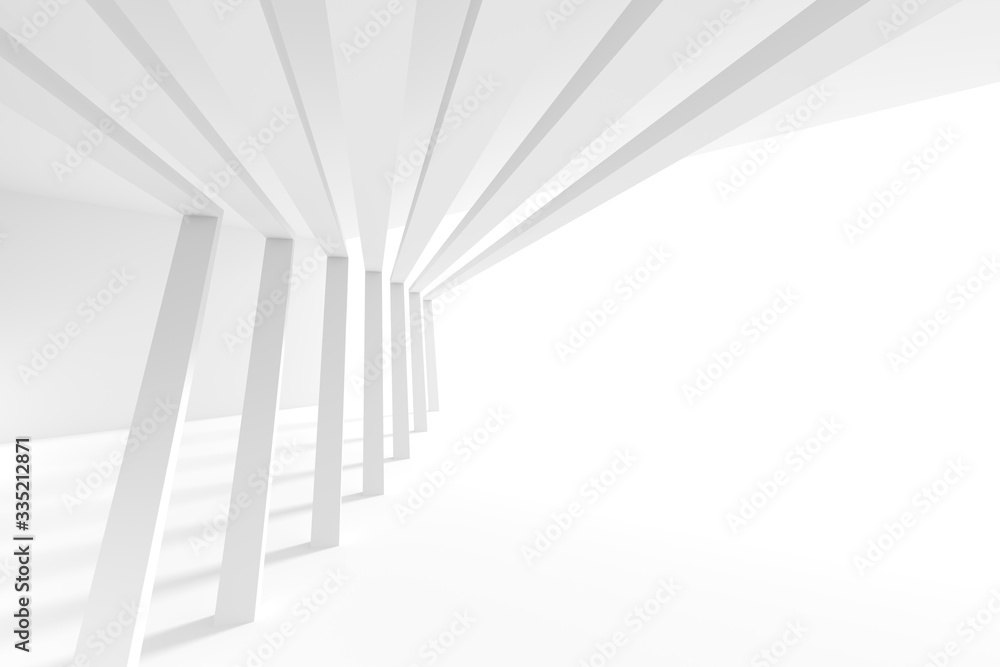 Abstract Architecture Background. Minimal Graphic Design. White Geometric  Wallpaper Stock Illustration | Adobe Stock