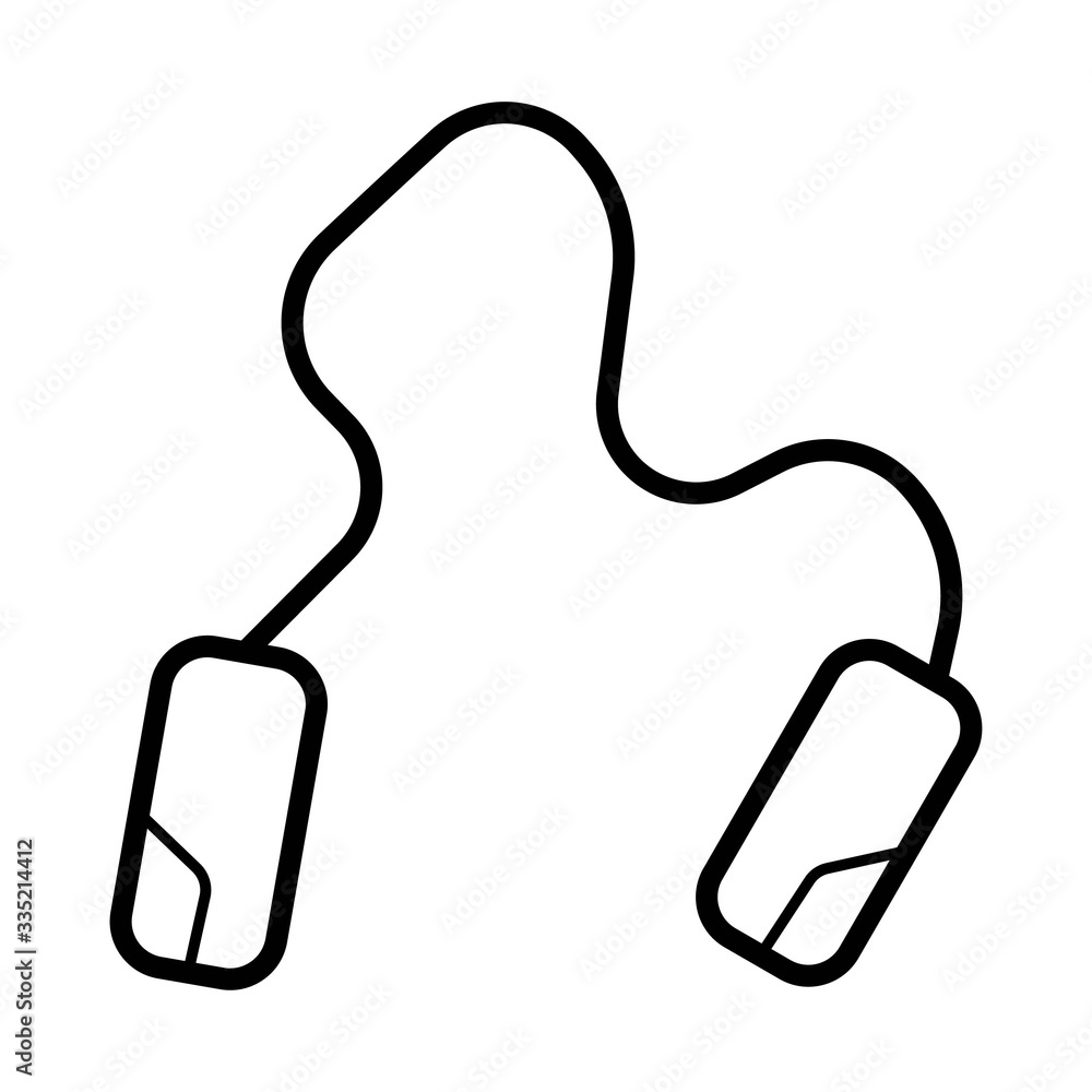 Obraz premium Skipping rope - Jumping icon vector