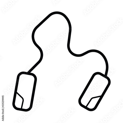 Skipping rope - Jumping icon vector