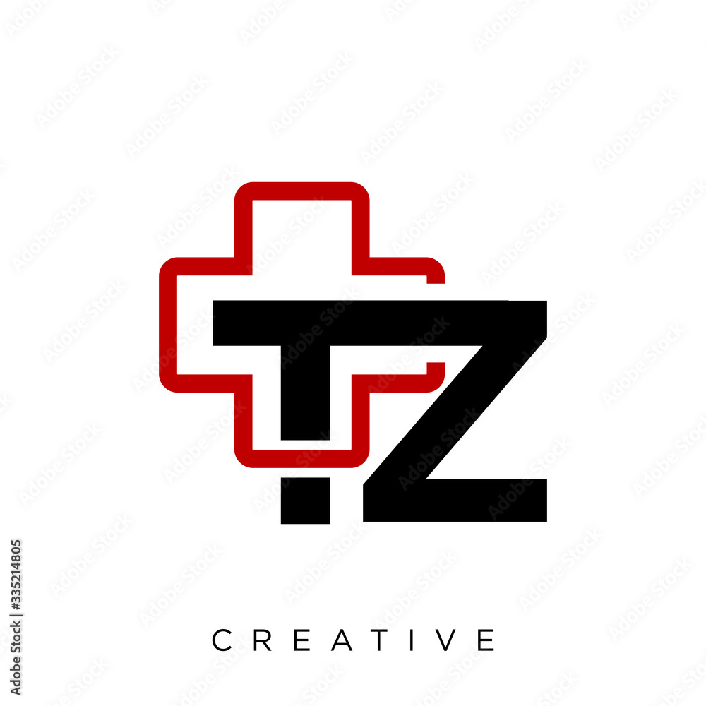 Obraz premium tz logo design vector icon