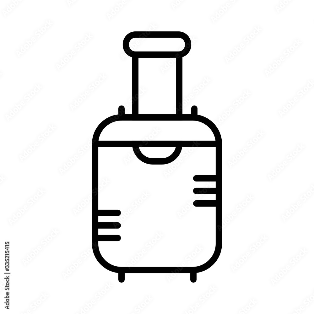 travelling bag icon vector illustration travelling bag icon vector illustration