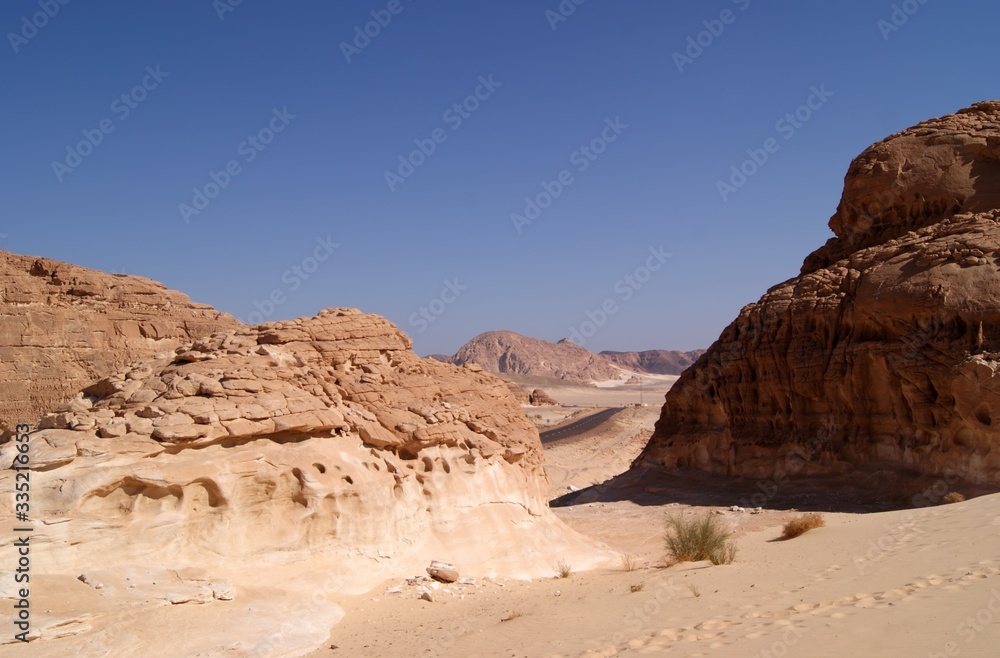The Sands and mountains of the Sinai desert The Sands and mountains of the Sinai desert