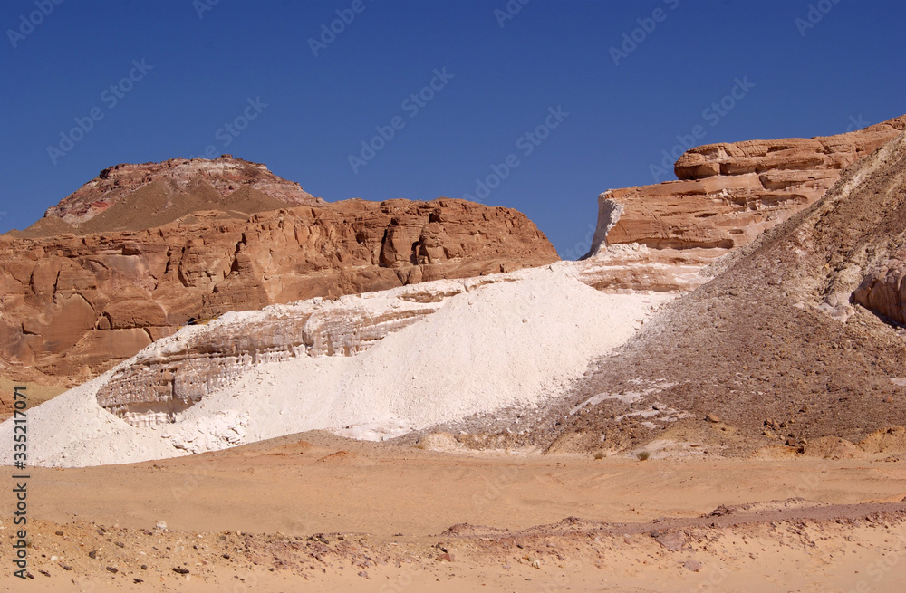 The Sands and mountains of the Sinai desert The Sands and mountains of the Sinai desert