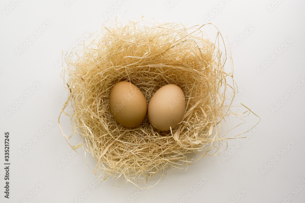 Eggs in the hay Eggs in the hay