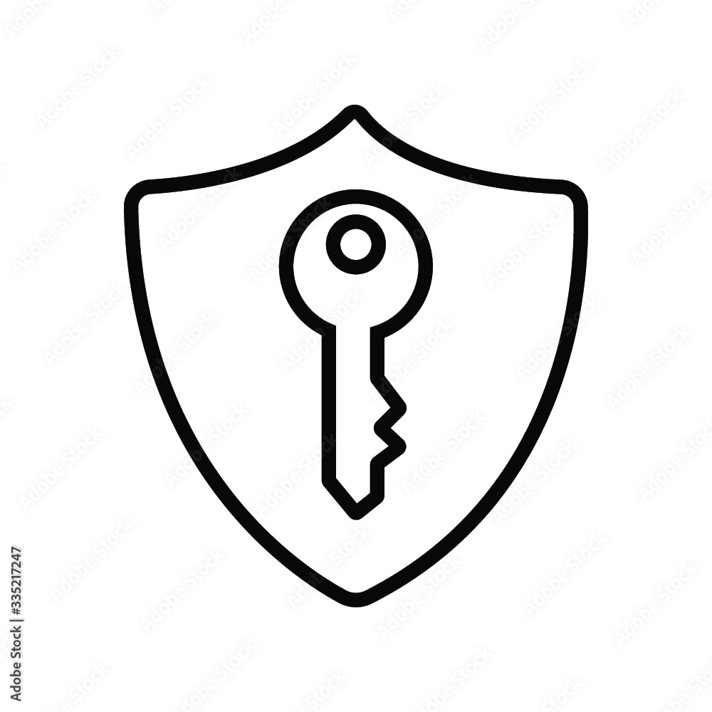 Secure password vector icon for web and mobile Secure password vector icon for web and mobile