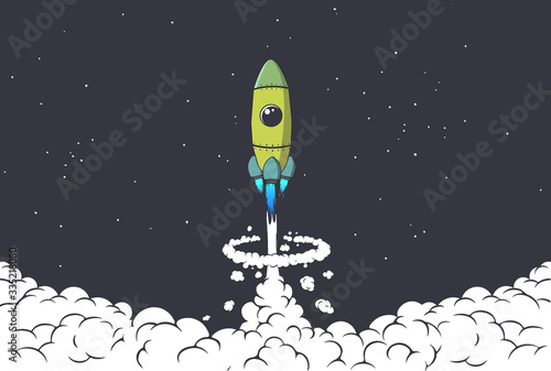 rocket launch to space
