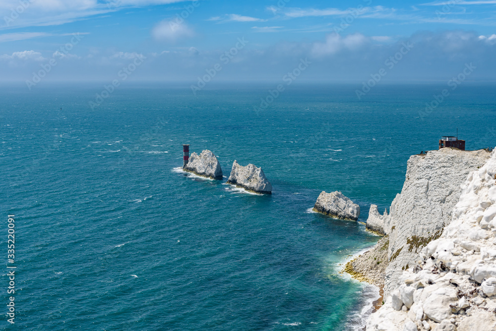 The Needles high angle view