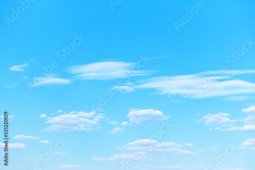 Photography Light blue sky with clouds -  natural background