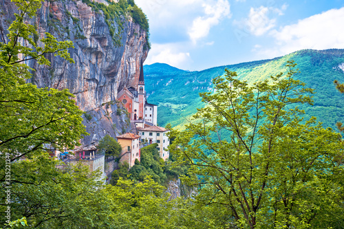 Madonna della Corona church on the rock photo