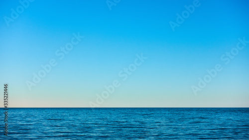 Beautiful seascape with sea horizon
