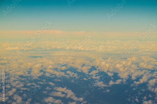 Beautiful blue sky with clouds background.Sky clouds.Sky with clouds weather nature cloud blue