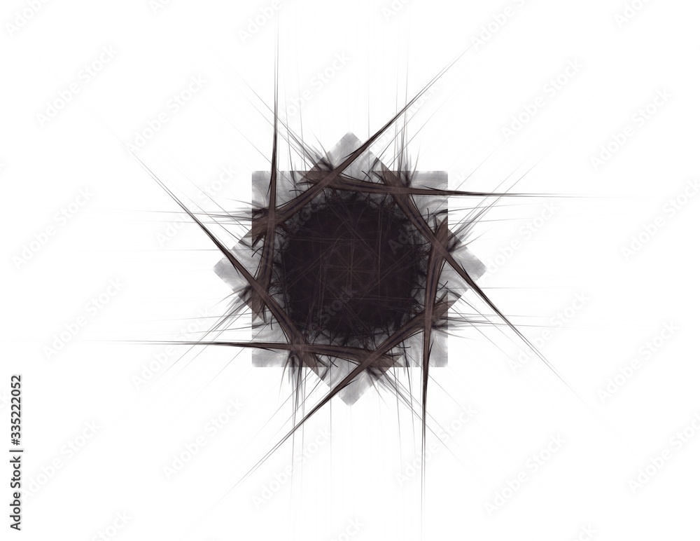 abstract aggressive fractal red black symmetric figure abstract aggressive fractal red black symmetric figure