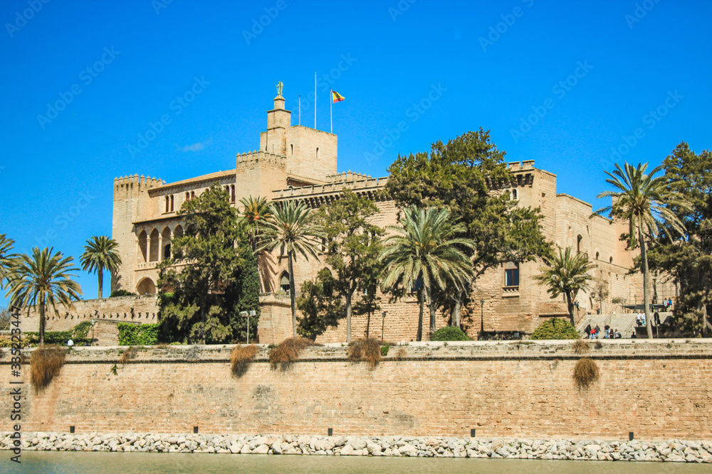 Royal Palace of La Almudaina, located in the capital Palma de Mallorca, Spain Royal Palace of La Almudaina, located in the capital Palma de Mallorca, Spain