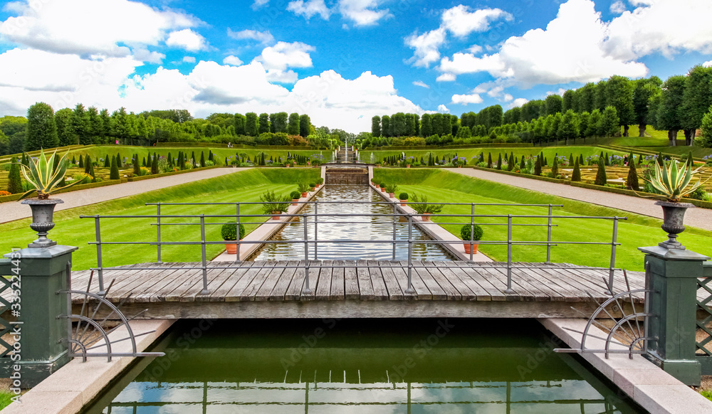 Frederiksborg gardens in Hillerod at Denmark. Frederiksborg gardens in Hillerod at Denmark.