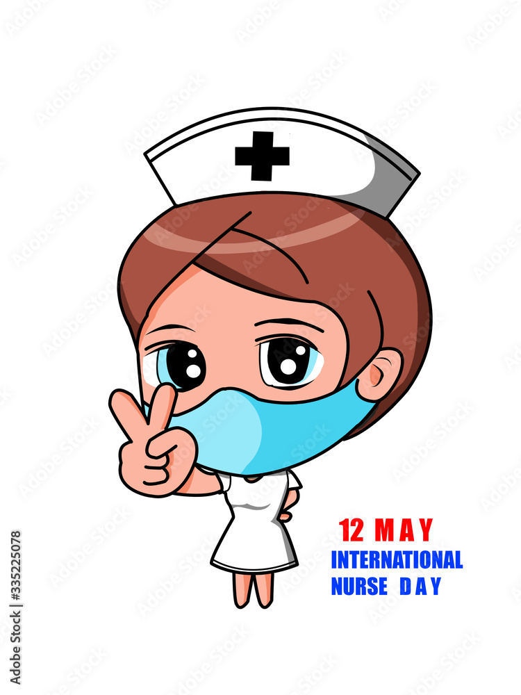 12 May, International Nurse Day background.