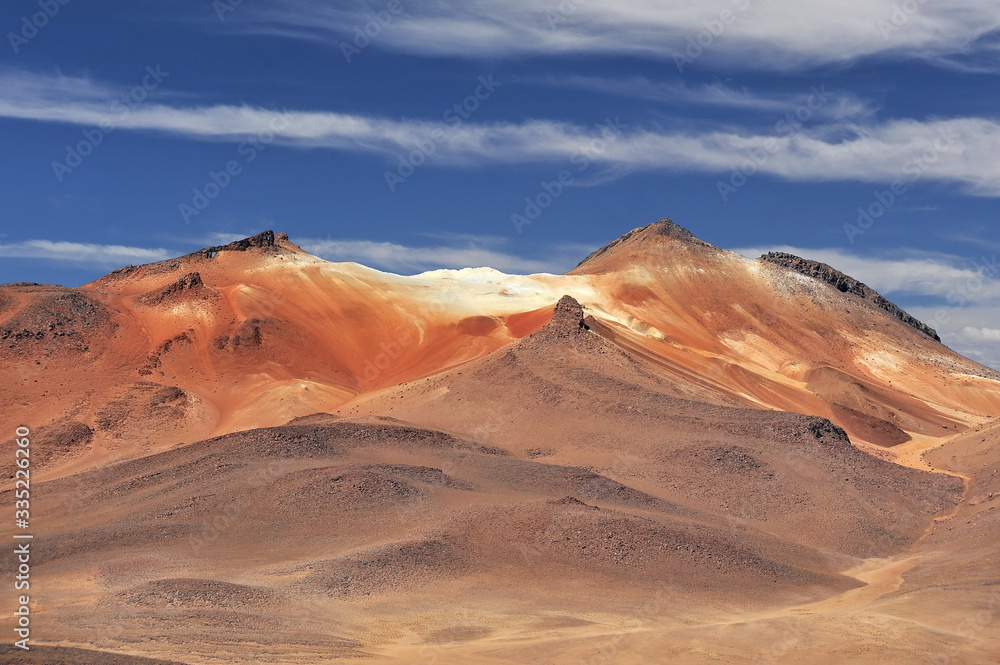 Landscapes of the salt desert Solar de Uyuni in Bolivia.