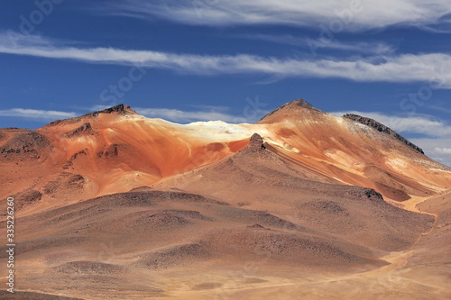Landscapes of the salt desert Solar de Uyuni in Bolivia.