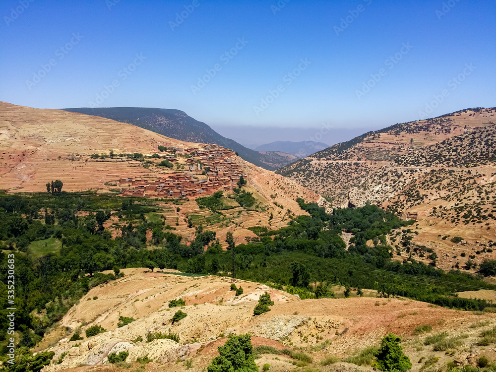 Small Berber village in the Atlas Mountains, Morocco Small Berber village in the Atlas Mountains, Morocco