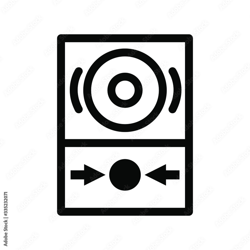 Fire Alarm Icon , Design Template Logo Vector Emblem Isolated Illustration , Outline Solid Background White
Fire Alarm Icon , Design Template Logo Vector Emblem Isolated Illustration , Outline Solid Background White