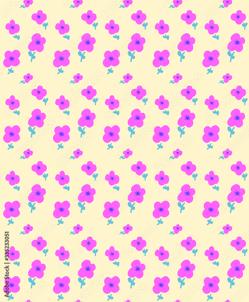 flowers print pattern illustration in vector