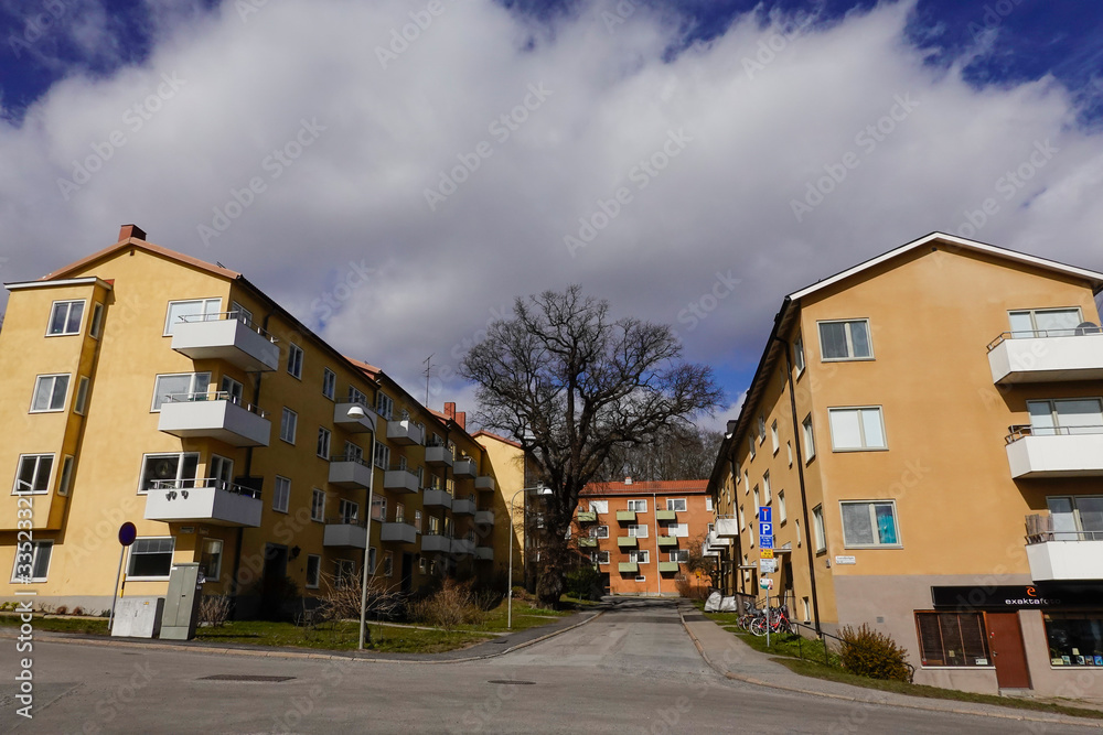 Stockholm, Sweden  Houses in the Traneberg suburb