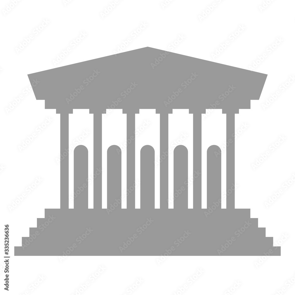 Museum icon isolated on white background Museum icon isolated on white background