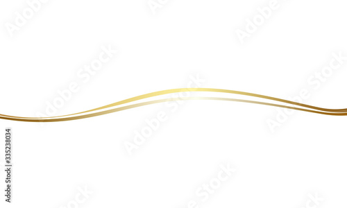 Gold Welle Wellen Band Banner