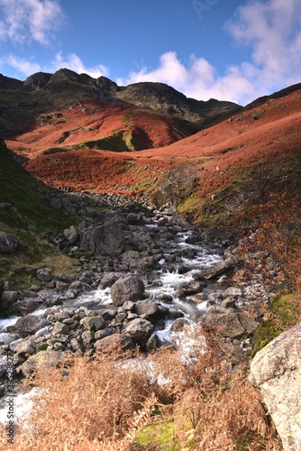 Sunlight on the Bowfell Band photo