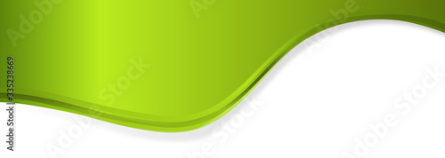 Grün Welle Wellen Band Banner Schwung