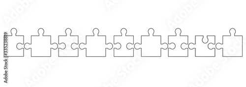 Puzzle Reihe Band Banner Background Verbindung