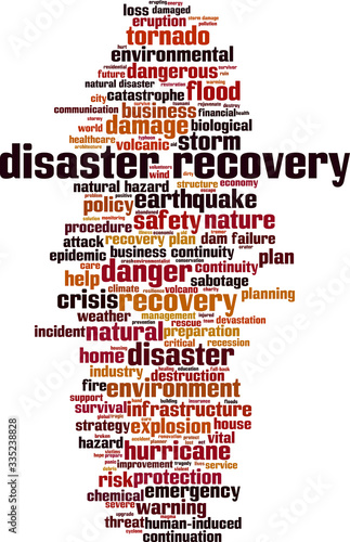 Disaster recovery word cloud