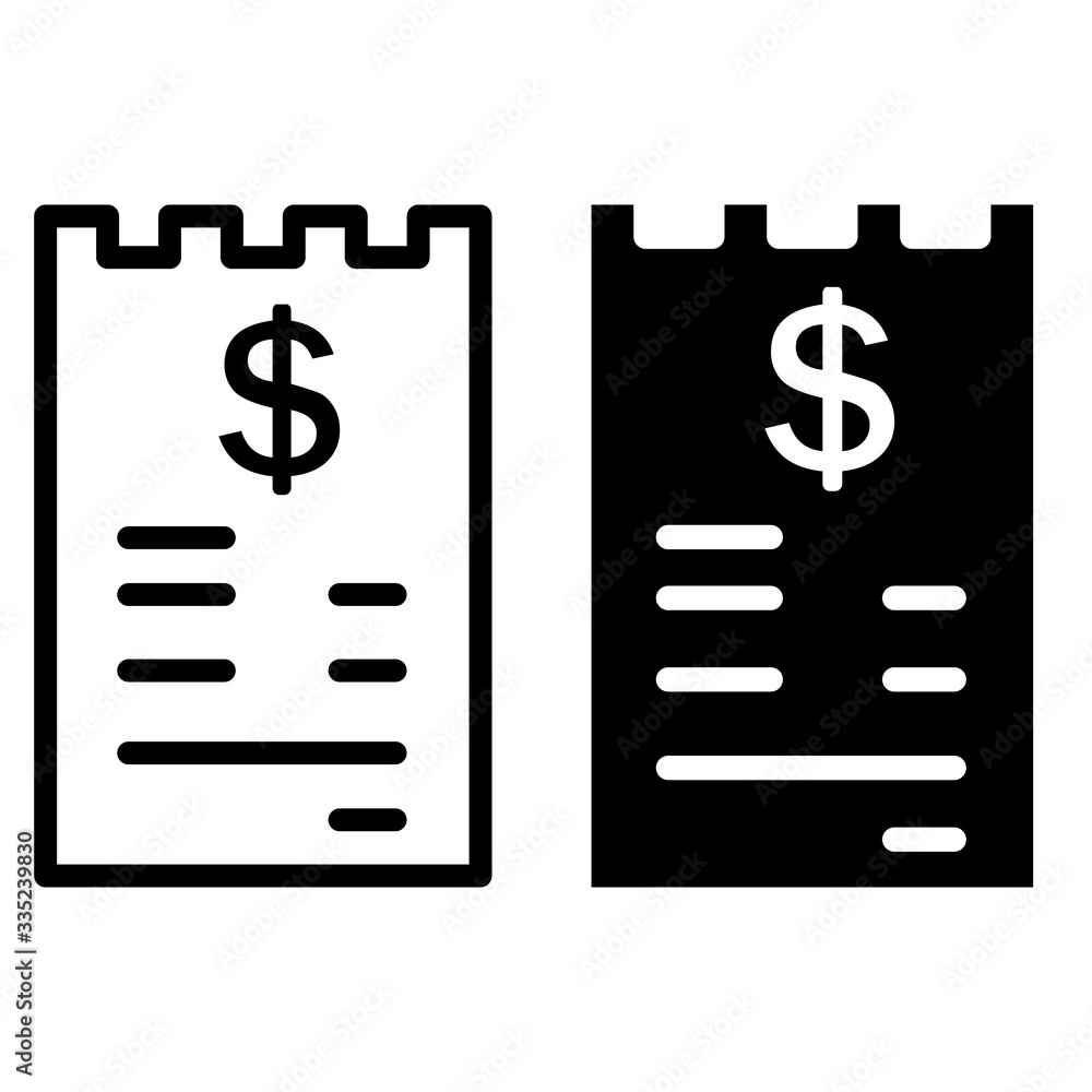 receipt vector icon. Designed for web and software interfaces.
receipt vector icon. Designed for web and software interfaces.