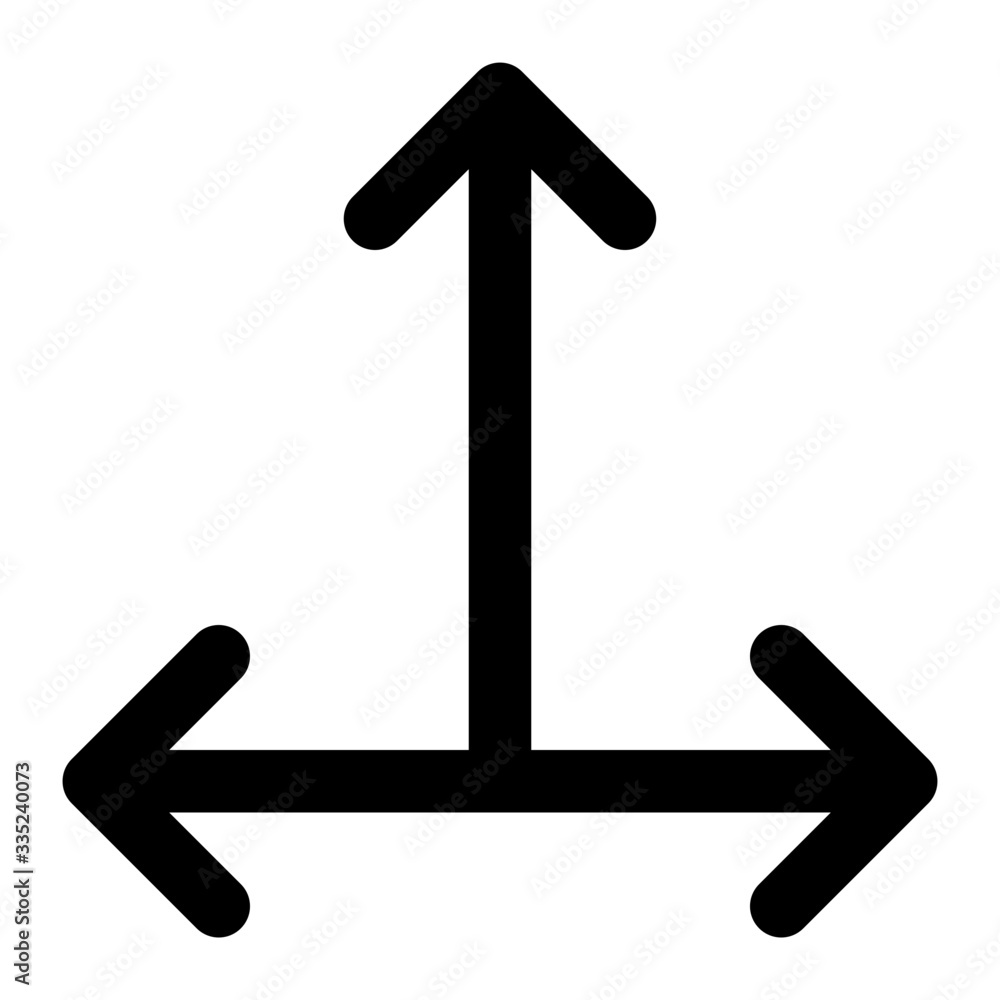 triple arrow outline icon vector triple arrow outline icon vector