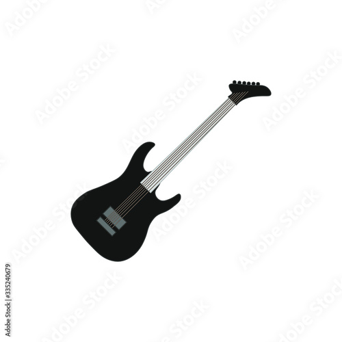 musical instruments electric guitar on white background