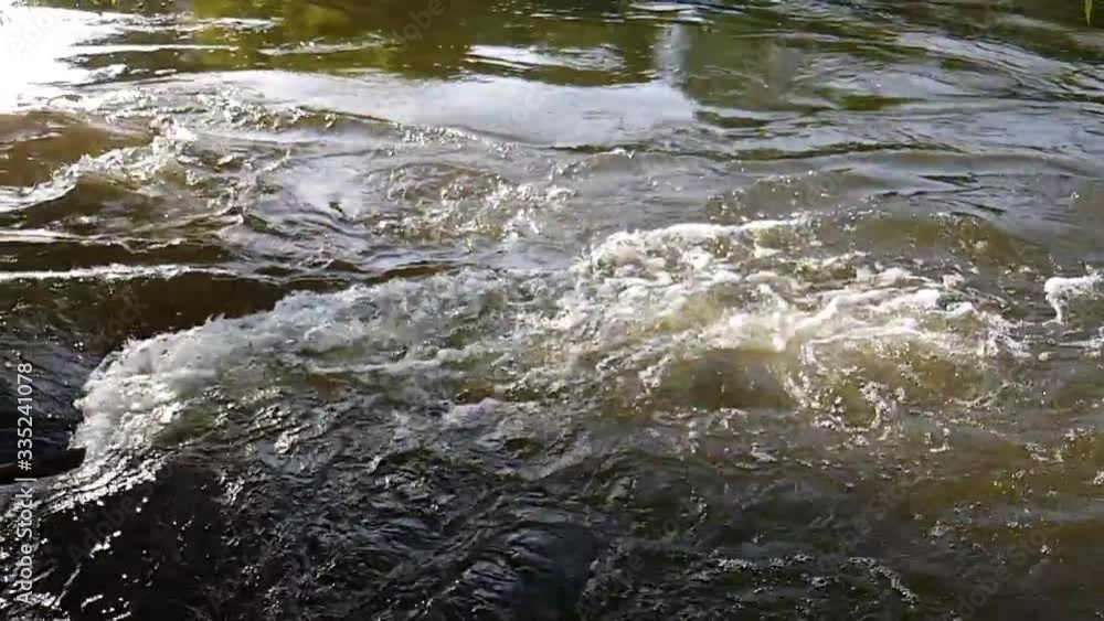 water flowing in the forest water flowing in the forest