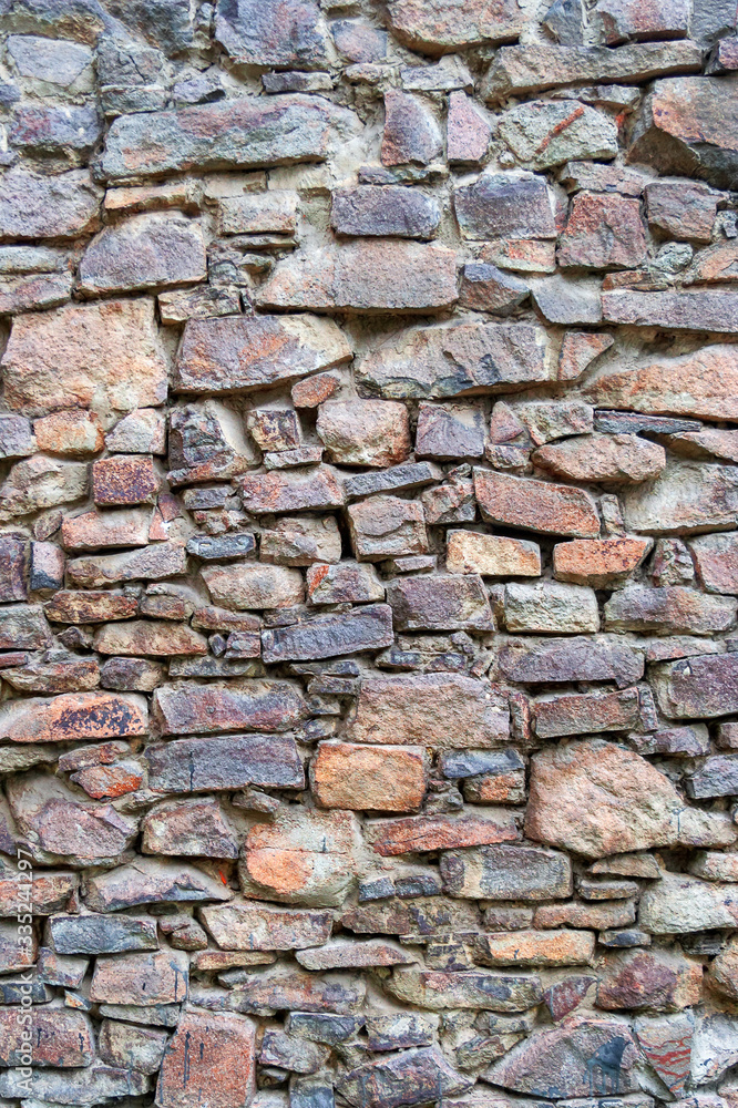 stone wall texture. example of ancient masonry