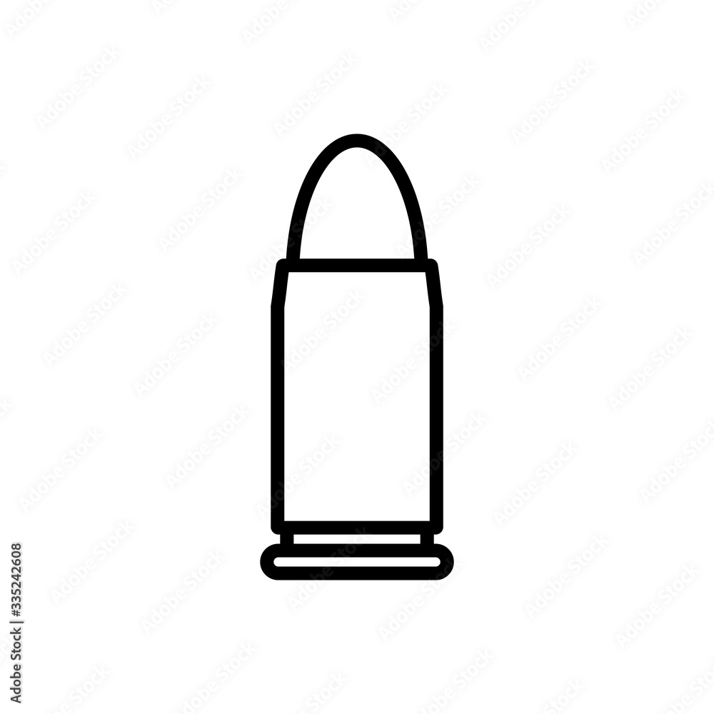 Bullet outline icon. Symbol, logo illustration for mobile concept and web design. Bullet outline icon. Symbol, logo illustration for mobile concept and web design.