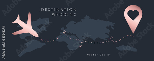 Destination Wedding  Vector