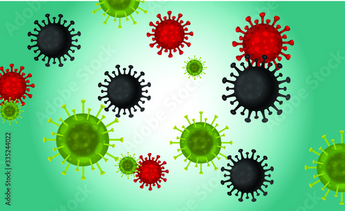covid-19 influenza corona virus background.