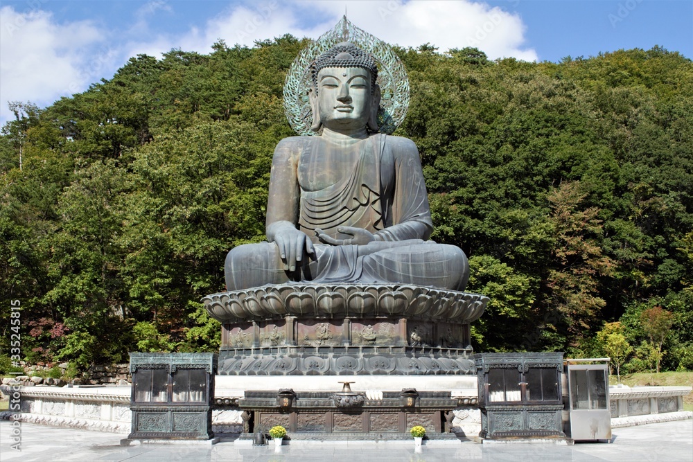 Great Unification Buddha Tongil Daebul of Sinheungsa buddhist temple, Seoraksan, Sokcho, Gangwon Province, Korea Great Unification Buddha Tongil Daebul of Sinheungsa buddhist temple, Seoraksan, Sokcho, Gangwon Province, Korea