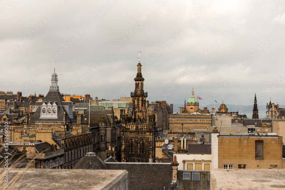 Fototapeta premium Vista della città di Edinburgo, Scozia