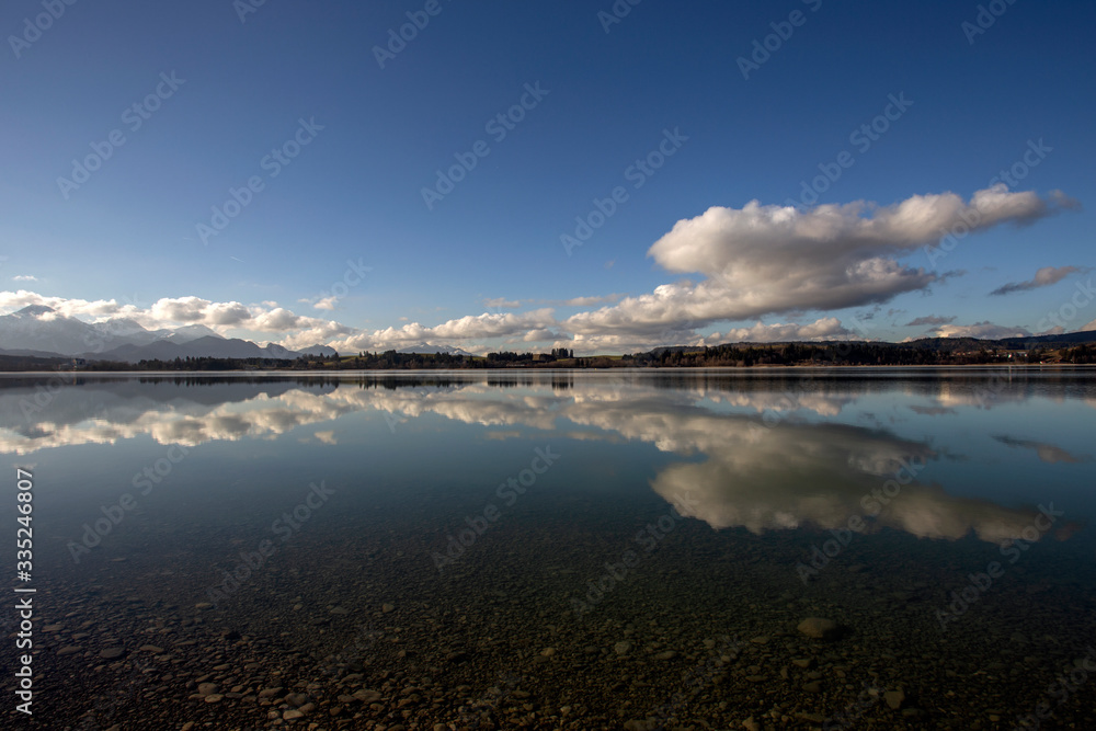 Fototapeta premium Lake Forggensee, Bavaria, Germany